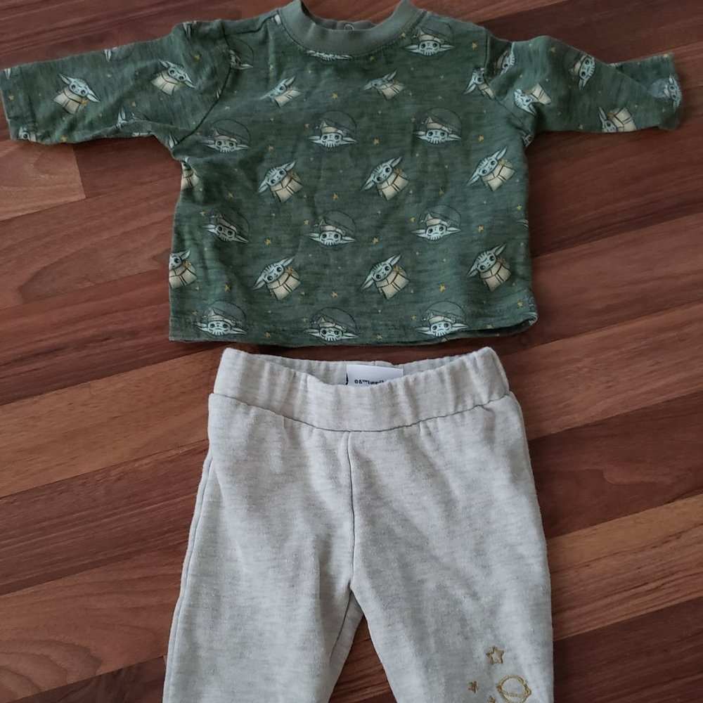 Boys Yoda bundle clothing set 0-3 months